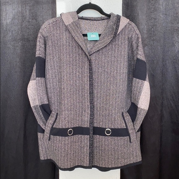 ❌sold out❌Coatigan plaid and chevron stripes - Picture 2 of 7